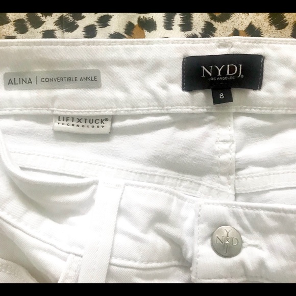 NYDJ Alina White Jeans Size 8 - Picture 6 of 9